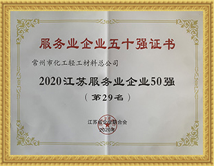 2020江蘇服務(wù)業(yè)企業(yè)50強(qiáng)
